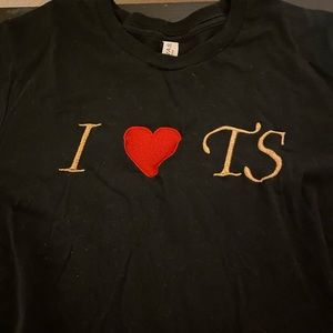 Taylor Swift I Heart TS cropped t-shirt